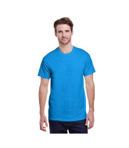 T-shirt Manches Courtes Heavy Cotton Adulte Bleu Saphir Chiné Gildan