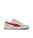 Baskets beige/rouge homme puma caven 2 lux-2