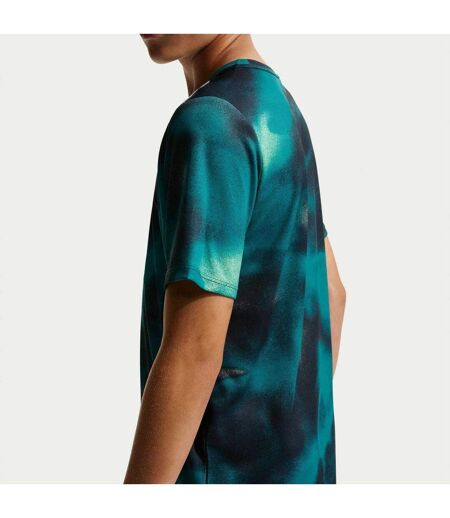 T-shirt Performance Dri-fit Femme Bleu Gris Argent Nike