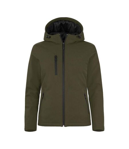Doudoune Softshell Femme Vert Kaki Clique