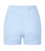 Womens/ladies Opaque Mini Shorts Brunnera Blue USA Pro-3