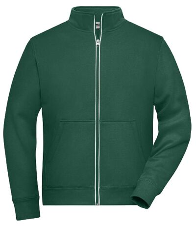 Veste sweat zippée workwear - Homme - JN1810 - vert foncé