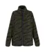 Womens/ladies Frankie Borg Full Zip Fleece Jacket Khaki Green Black Regatta-1