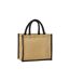 Westford Mill Midi Starched Jute 14L Tote Bag (Natural/Black) (One Size)