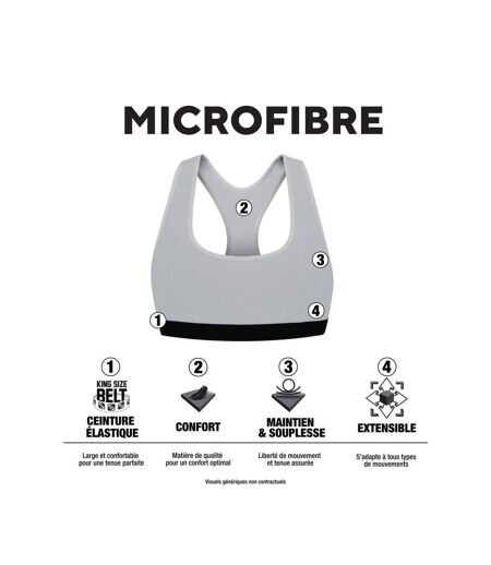 Lot de 3 brassières femme en polyamide unie modèle Actif Pierre Cardin
