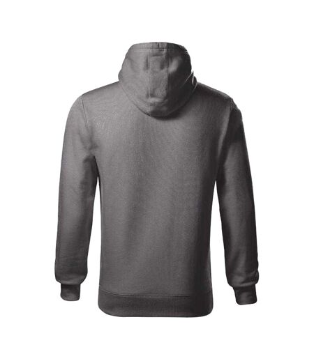 Sweat À Capuche Cape Homme Gris Foncé Malfini