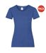 Ladies/womens lady-fit valueweight short sleeve t-shirt pack retro heather royal Fruit of the Loom