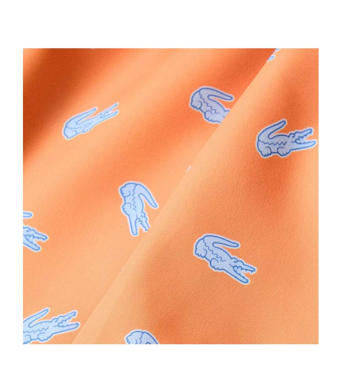 Mens Crocodile Print Swim Shorts Pink Lacoste-3