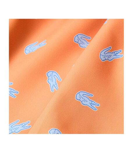 Mens Crocodile Print Swim Shorts Pink Lacoste