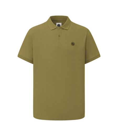 Mens Cotton Polo Shirt Dark Grey Pretty Green