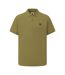 Mens Cotton Polo Shirt Dark Grey Pretty Green-4