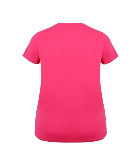 T-shirt Motif/style Uni Femme Rose Vif Slazenger