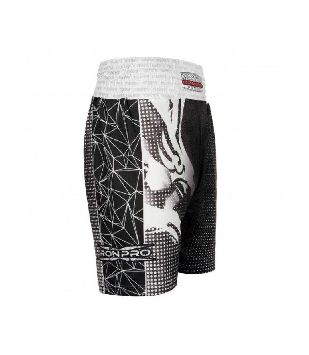 Short De Boxe Motif/style Aigle Iron Pro Mfc Patriotic Homme Blanc Noir Inny-4