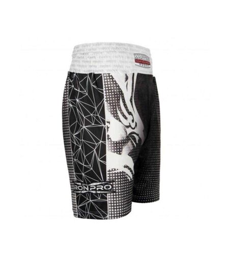 Short De Boxe Motif/style Aigle Iron Pro Mfc Patriotic Homme Blanc Noir Inny