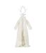 Statue Cerf Debout Manteau 92cm Blanc-1