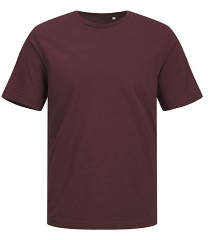 T-shirt manches courtes - JACK&JONES - Unisexe - JJ7526 - rouge vin port royal