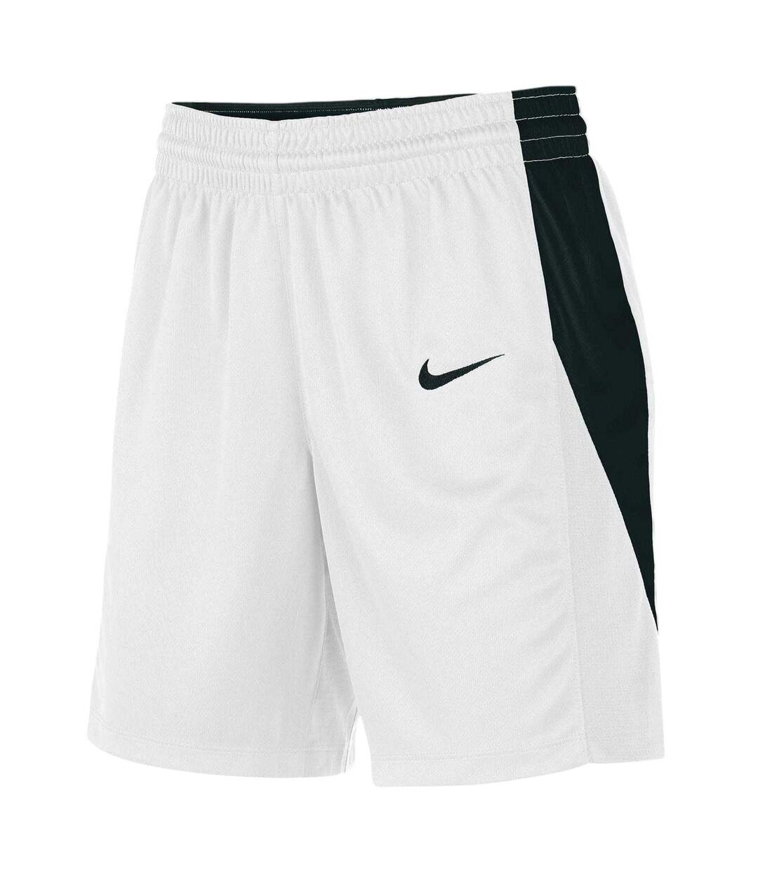 Short De Basket Team Femme Blanc Noir Nike-3