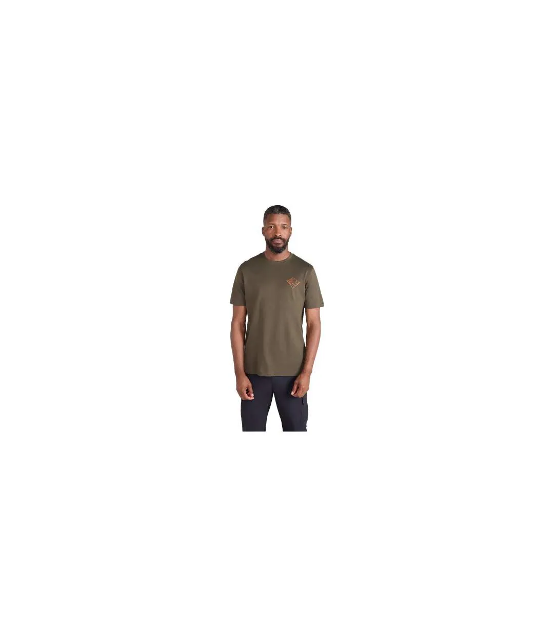 Mens 3 Peaks Cotton T-shirt Green Mountain Warehouse-1