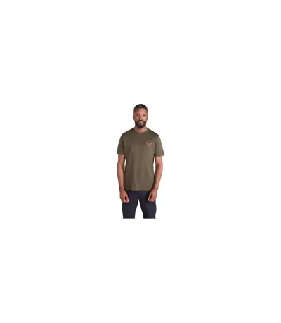 Mens 3 Peaks Cotton T-shirt Green Mountain Warehouse