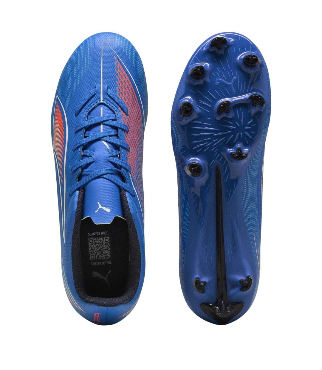 Chaussures De Foot Pour Terrain Ferme Ultra Play Adulte Bleu Puma-3