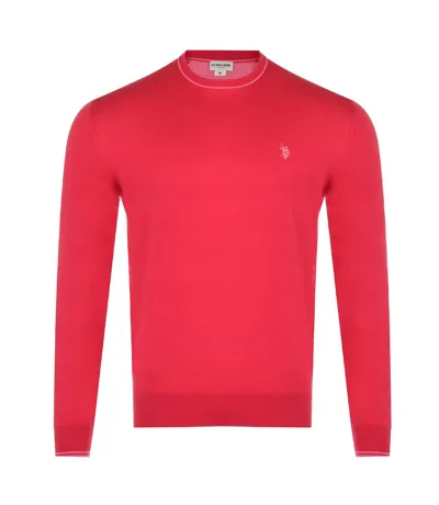 Sweat Motif/style Logo Brodé Homme Rose U.S. Polo