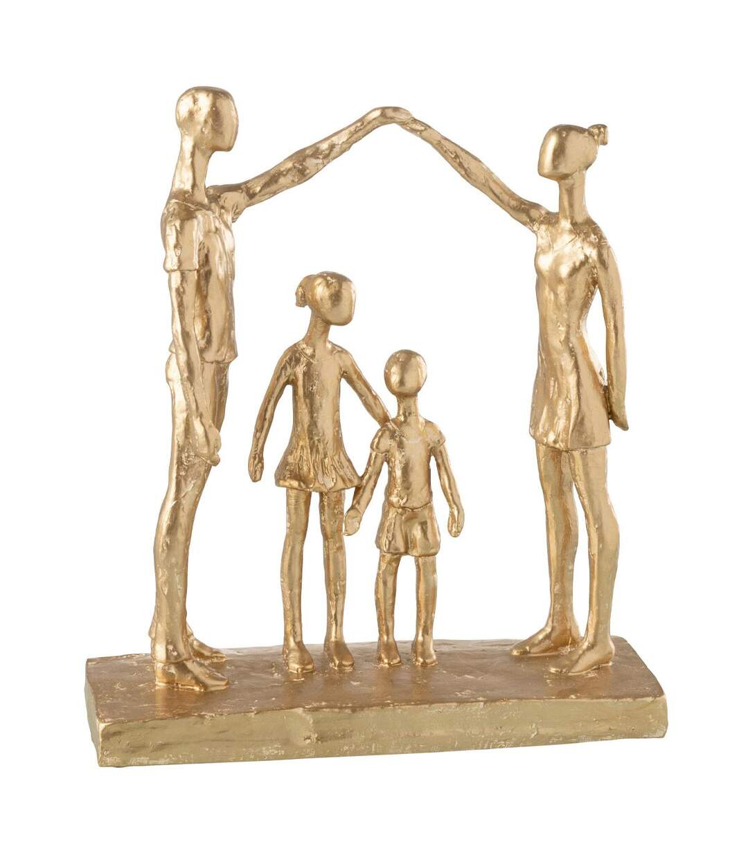Statuette Famille Jouant Brady 29cm Or-1