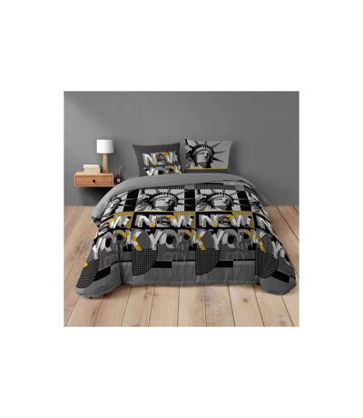 Parure de Lit 3 Pièces Big City 260x240cm Gris