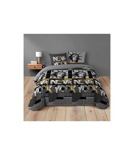 Parure de Lit 3 Pièces Big City 260x240cm Gris