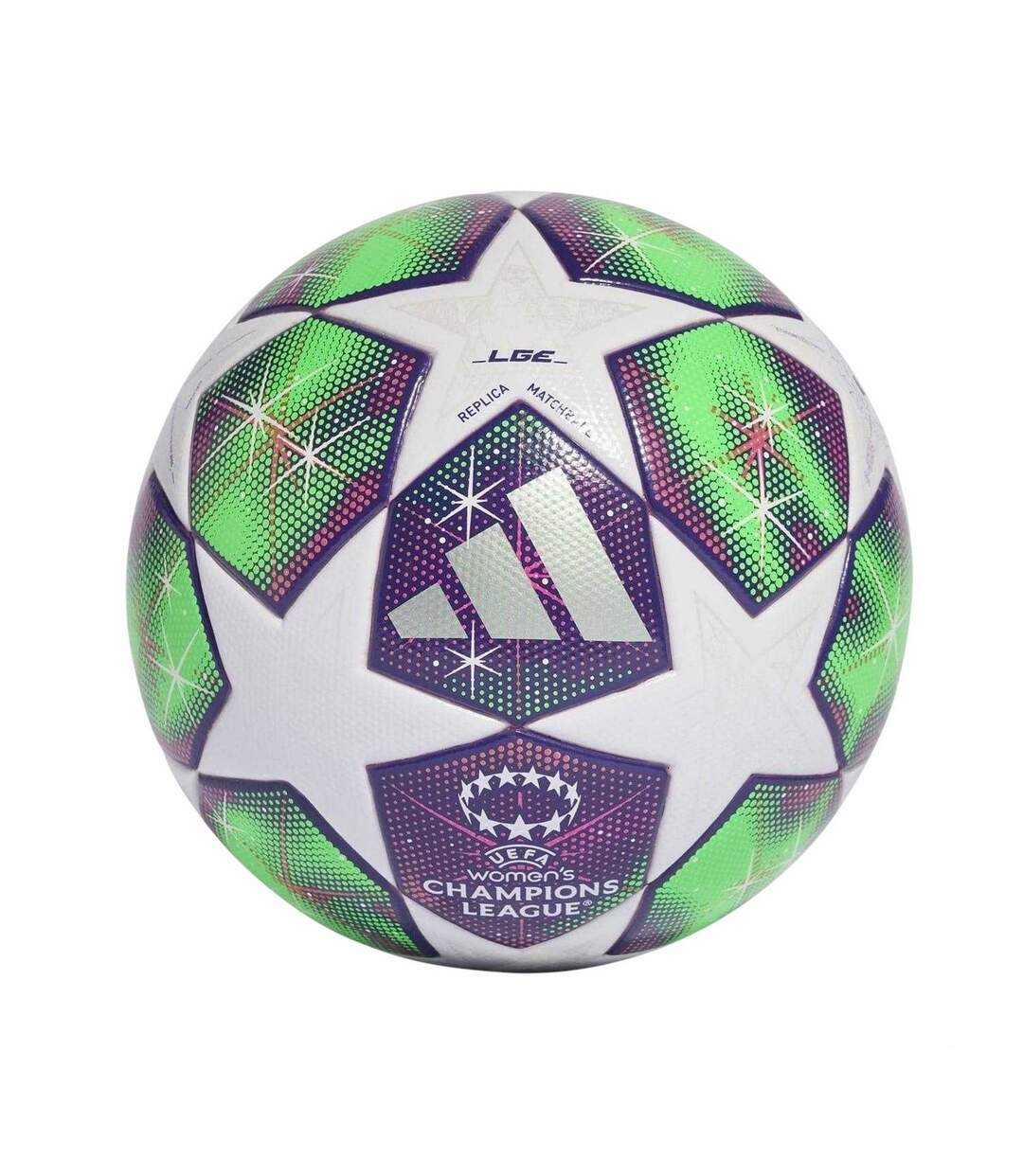 Ballon De Foot Uefa Champions League Femme Taille 5 Blanc Jaune Adidas-1