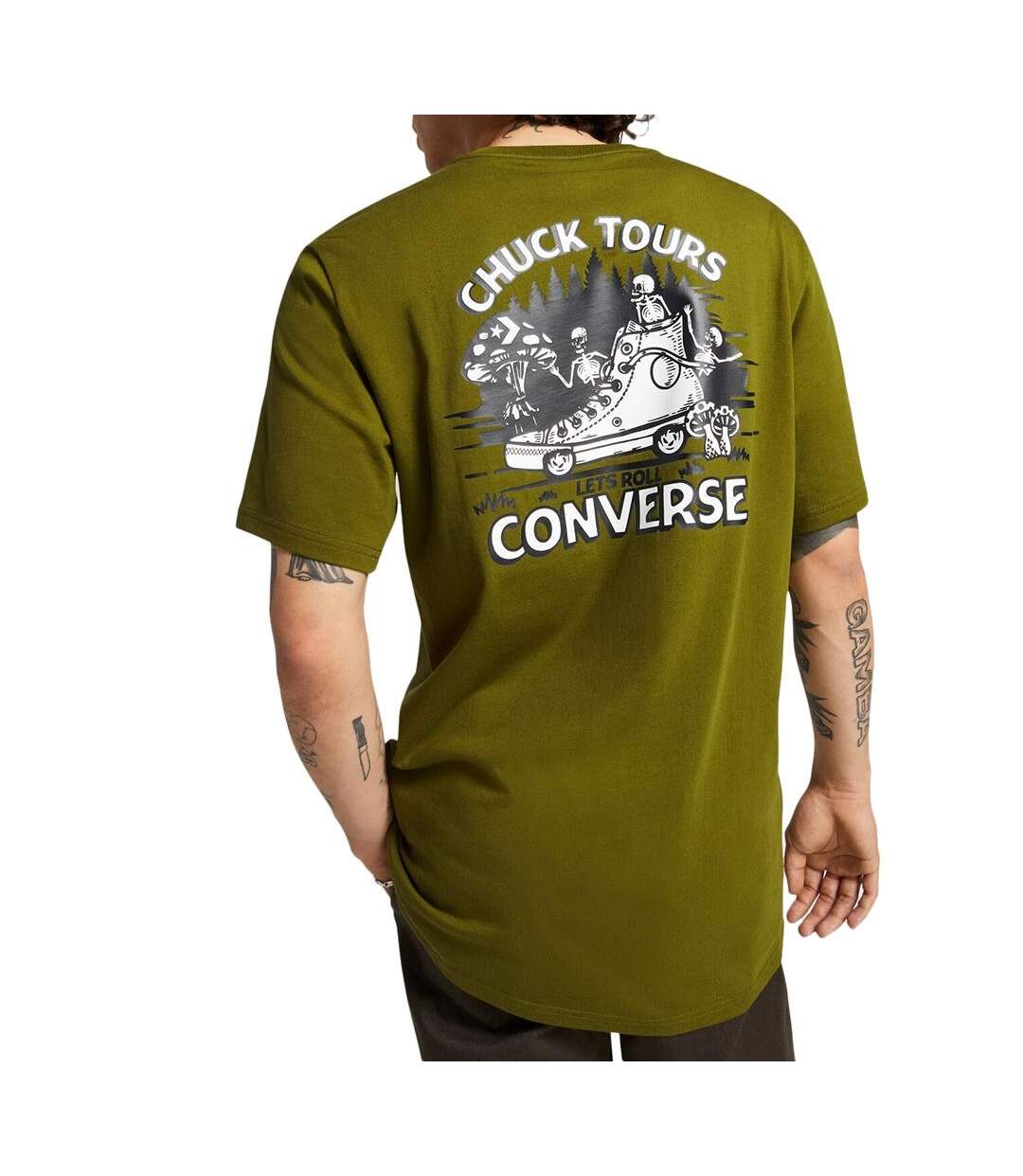 T-shirt Vert Homme Converse Chuck Tours - L-2