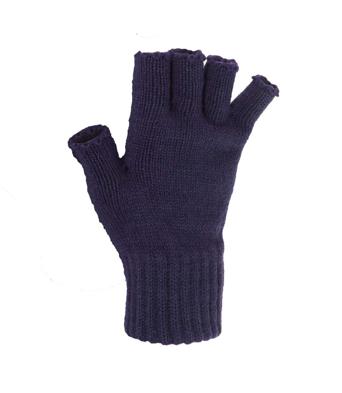 FLOSO Ladies/Womens Winter Fingerless Gloves (Navy) - UTMG-32A