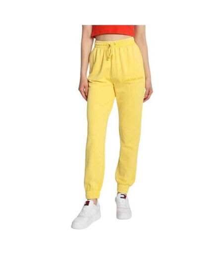 Pantalon De Jogging Motif/style Uni Femme Jaune Calvin Klein