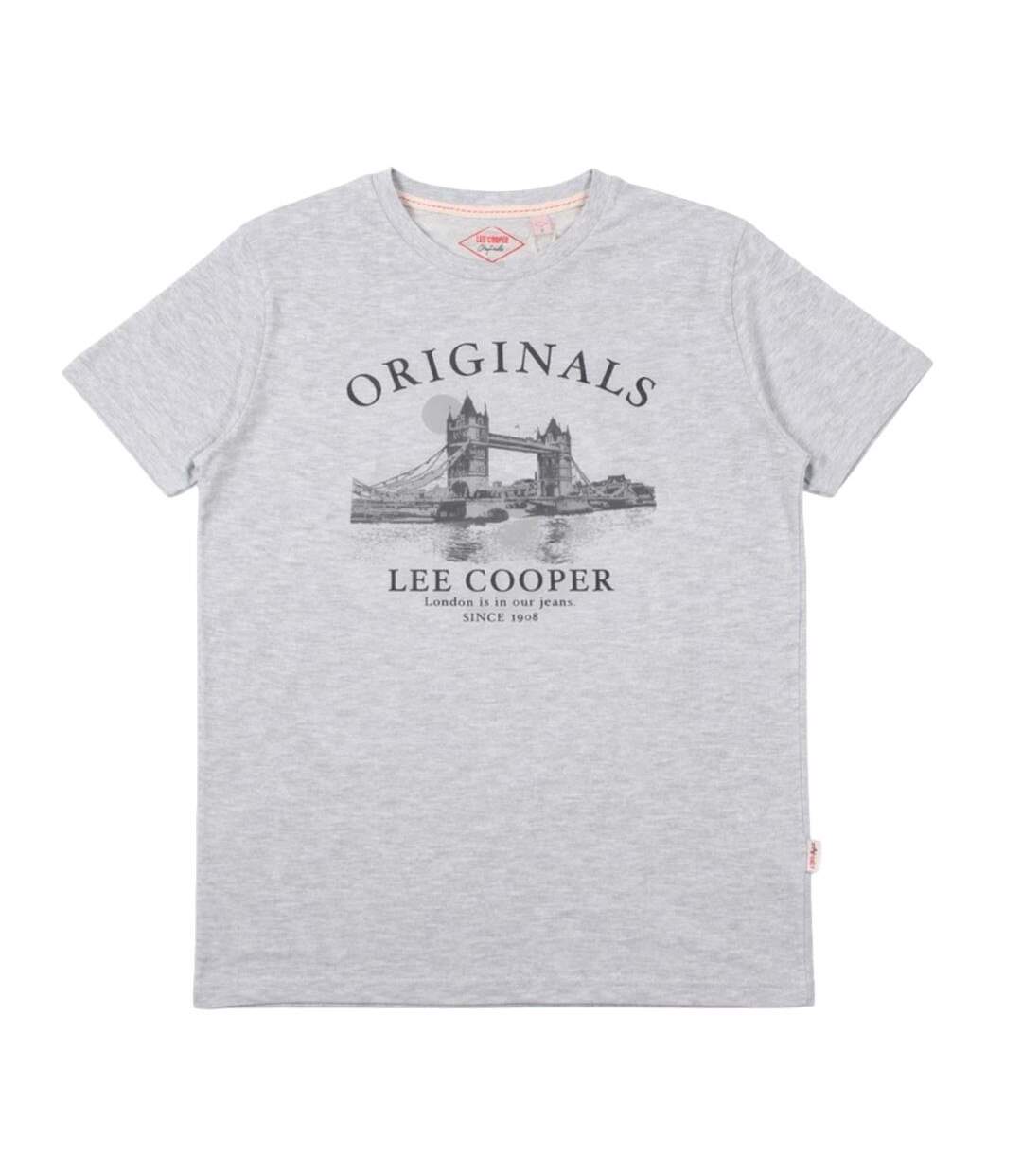 T-Shirt gris homme lee cooper lcn820-2