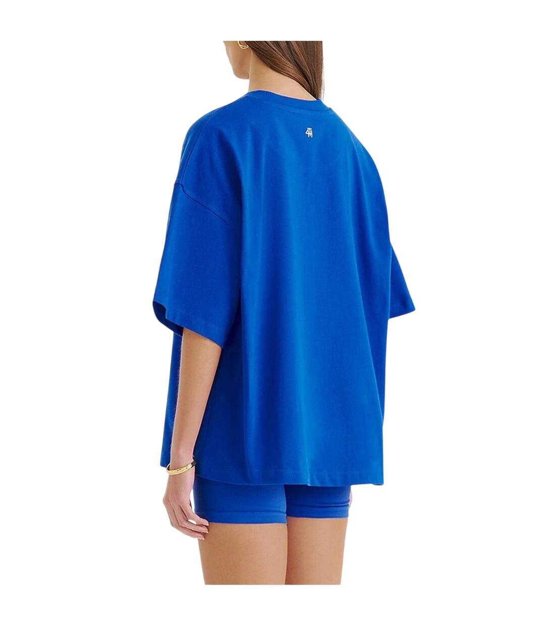Womens/ladies Regular T-shirt Blue 4th & Reckless-3