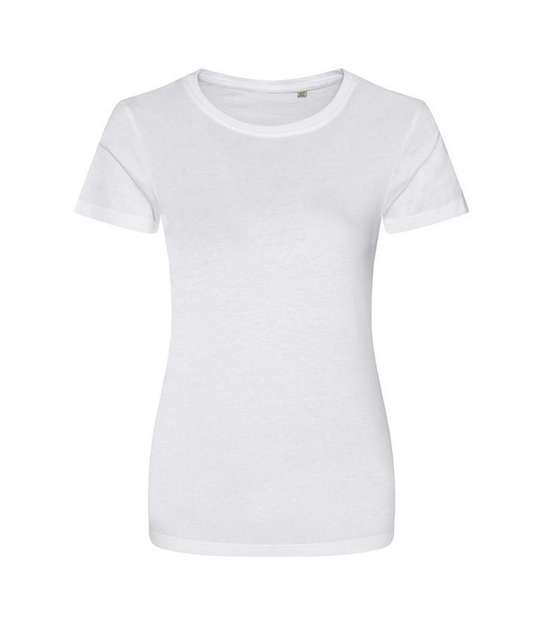 Womens/ladies cascade ecologie organic t-shirt arctic white Awdis-1