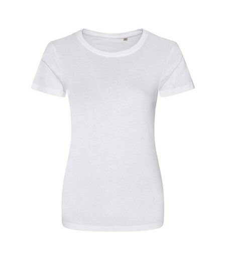 Womens/ladies cascade ecologie organic t-shirt arctic white Awdis