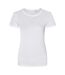 Womens/ladies cascade ecologie organic t-shirt arctic white Awdis-1