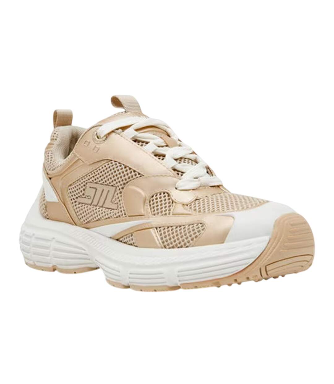 Chaussures De Marche Power Femme Jaune Or Blanc Steve Madden-1