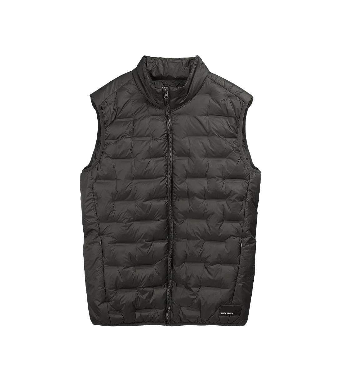 Doudoune sans manches kaki homme teddy smith boran-1