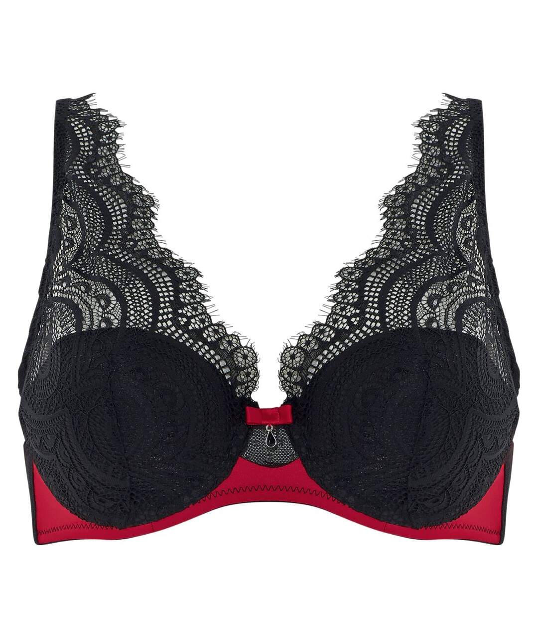 Soutien-gorge ampliforme coque moulée noir Abyme