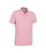 Mountain Warehouse Mens Clyde Birdseye Pique Polo Shirt (Pink) - UTMW3161