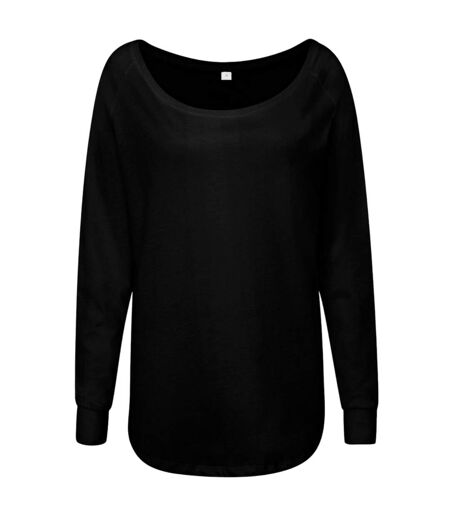 T-shirt Manches Longues Femme Noir Mantis