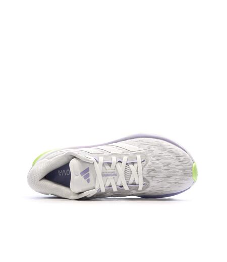 Chaussures de running blanches/jaunes femme adidas supernova