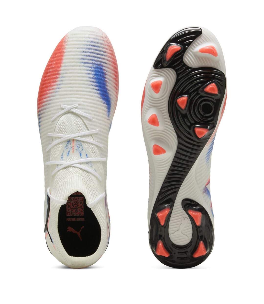 Mens Future 8 Pro Artificial Ground Football Boots White Black Red Puma-3