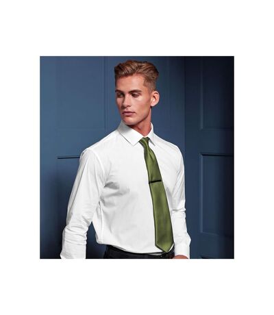 Cravate Unie Homme Taille Unique Olive Premier