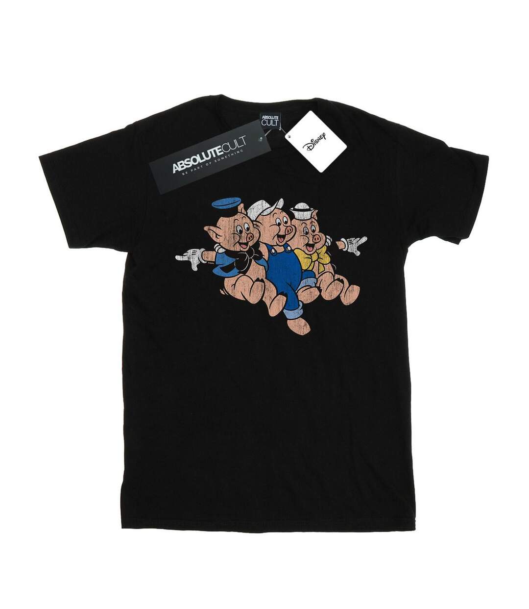 Disney - T-shirt THREE LITTLE PIGS JUMP - Femme (Noir) - UTBI17685-1