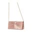 Beauty satin twisted clutch bag one size blush Dorothy Perkins