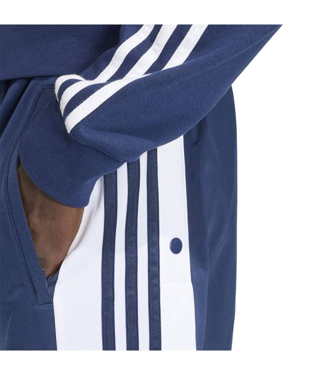 Mens Originals Open Hem Jogging Bottoms Night Indigo Adidas-4