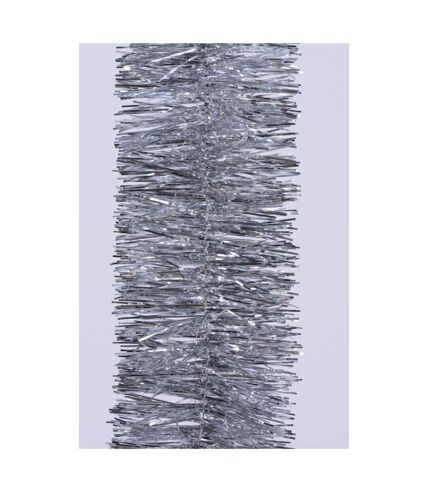 Kaemingk Tinsel Shiny Garland (Silver) (One Size)