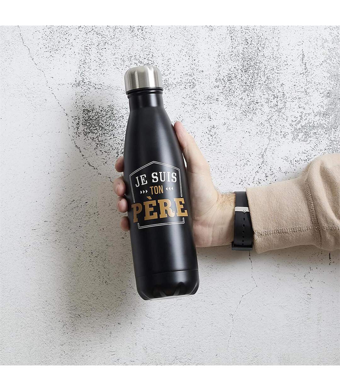 Bouteille Isotherme en Inox Je Suis Ton Père 50cl Noir-4